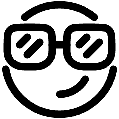 Smiley Cool Icon from Plump Line Set