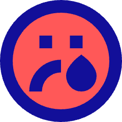 Smiley Crying 2 Icon from Sharp Pop Set