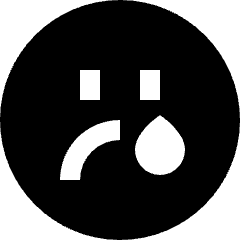 Smiley Crying 2 Icon from Sharp Solid Set