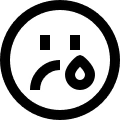 Smiley Crying 2 Icon from Sharp Line Set