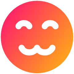 Smiley Cute Icon from Plump Gradient Set