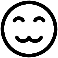 Smiley Cute Icon from Plump Line Set