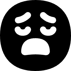 Smiley Devastated Icon from Flex Solid Set