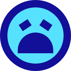 Smiley Devastated Icon from Sharp Pop Set