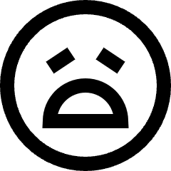 Smiley Devastated Icon from Sharp Line Set