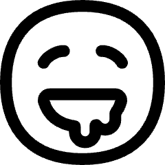 Smiley Drool Icon from Flex Line Set