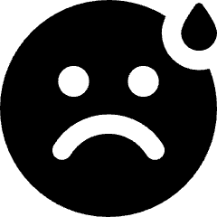 Smiley Drop Icon from Core Solid Set