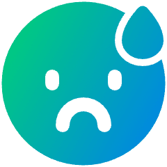 Smiley Drop Icon from Plump Gradient Set