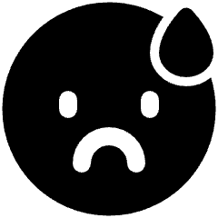 Smiley Drop Icon from Plump Solid Set