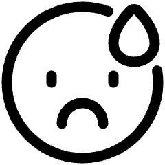 Smiley Drop Icon from Plump Line Set