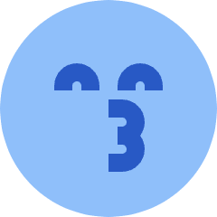Smiley Emoji Kiss Happy Icon from Sharp Flat Set