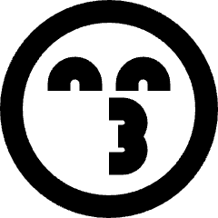 Smiley Emoji Kiss Happy Icon from Sharp Remix Set