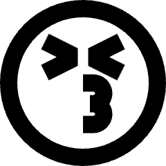 Smiley Emoji Kiss Nervous Icon from Sharp Remix Set