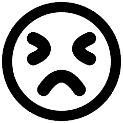 Smiley Emoji Terrified Icon from Plump Remix Set