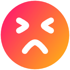 Smiley Emoji Terrified Icon from Plump Gradient Set