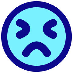 Smiley Emoji Terrified Icon from Plump Pop Set