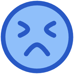 Smiley Emoji Terrified Icon from Plump Duo Set