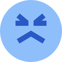 Smiley Emoji Terrified Icon from Sharp Flat Set