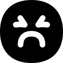 Smiley Emoji Terrified Icon from Flex Solid Set