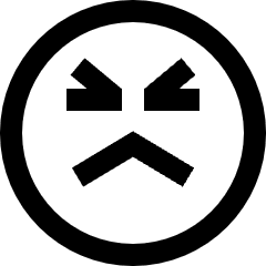 Smiley Emoji Terrified Icon from Sharp Line Set