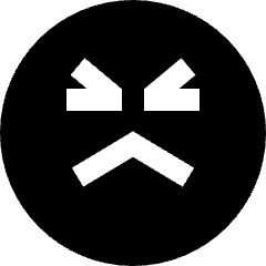 Smiley Emoji Terrified Icon from Sharp Solid Set