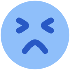 Smiley Emoji Terrified Icon from Plump Flat Set