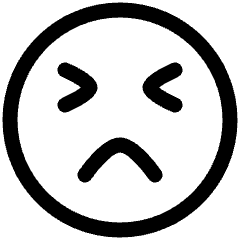 Smiley Emoji Terrified Icon from Plump Line Set