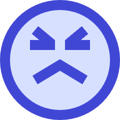 Smiley Emoji Terrified Icon from Sharp Duo Set