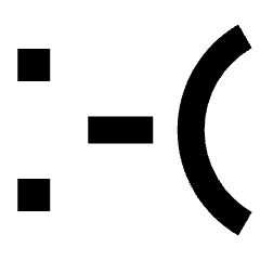 Smiley Emoticon Sad Icon from Sharp Remix Set