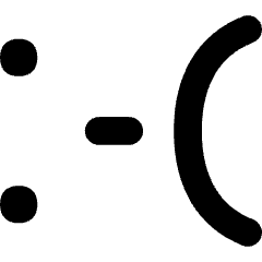 Smiley Emoticon Sad Icon from Flex Solid Set