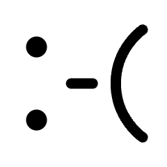 Smiley Emoticon Sad Icon from Plump Line Set