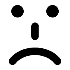 Smiley Emoticon Sad Icon from Core Solid Set