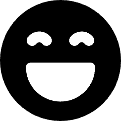 Smiley Excited Icon from Core Solid Set