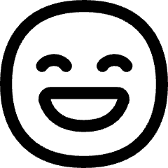 Smiley Excited Icon from Flex Line Set