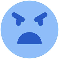 Smiley Extremely Dissatisfied Icon from Plump Flat Set