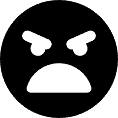 Smiley Extremely Dissatisfied Icon from Core Solid Set