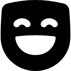 Smiley Face Laugh Icon from Flex Solid Set