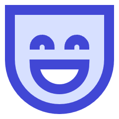 Smiley Face Laugh Icon from Sharp Duo Set