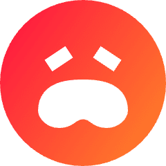 Smiley Frustrated Icon from Sharp Gradient Set