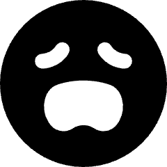 Smiley Frustrated Icon from Core Solid Set
