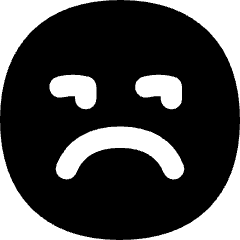 Smiley Grumpy Icon from Flex Solid Set