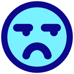 Smiley Grumpy Icon from Plump Pop Set