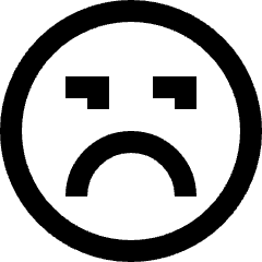 Smiley Grumpy Icon from Sharp Line Set