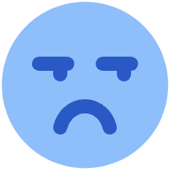 Smiley Grumpy Icon from Plump Flat Set