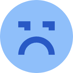 Smiley Grumpy Icon from Sharp Flat Set