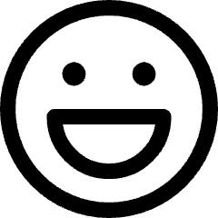 Smiley Happy Icon from Core Line Set