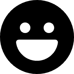 Smiley Happy Icon from Core Solid Set