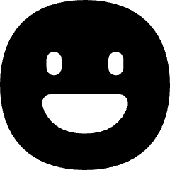 Smiley Happy Icon from Flex Solid Set