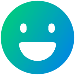 Smiley Happy Icon from Plump Gradient Set