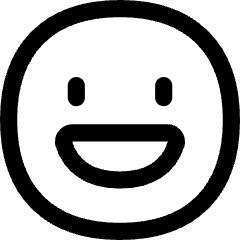 Smiley Happy Icon from Flex Line Set